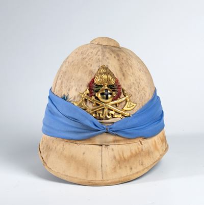 Casco coloniale da ufficiale del Genio, primo quarto XX secolo