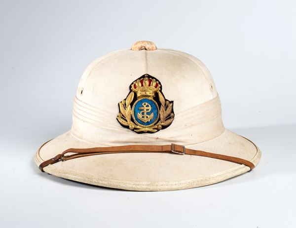Casco coloniale da Ammiraglio di squadra