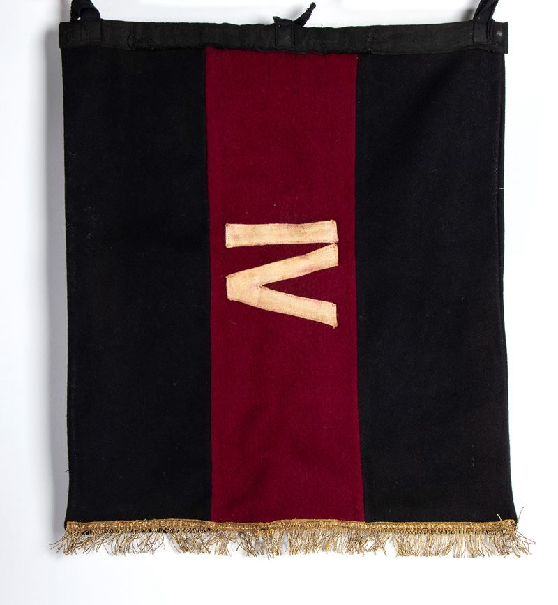 Gagliardetto del IV Battaglione Coloniale, propaganda militare della prima metà del XX secolo