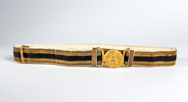 Cintura in broccato da ufficiale della MVSN