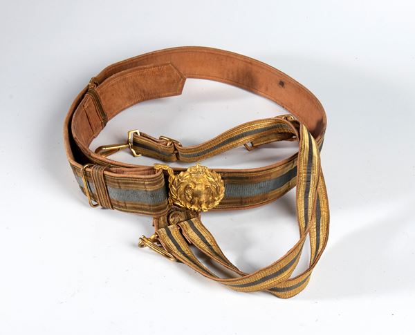Cintura in broccato da ufficiale della R. Aeronautica