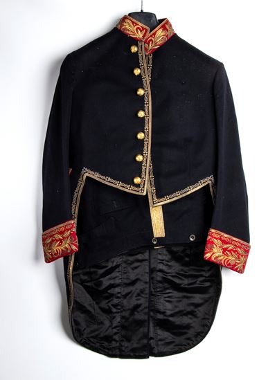 Uniforme Console, in fine castorino con ricami in canottiglia