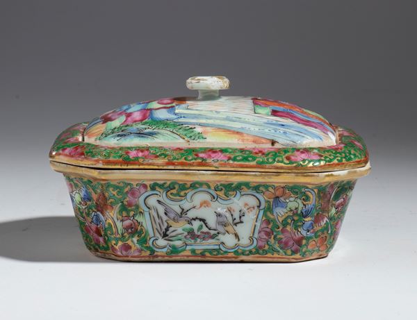 Cantonese porcelain drink warmer, China