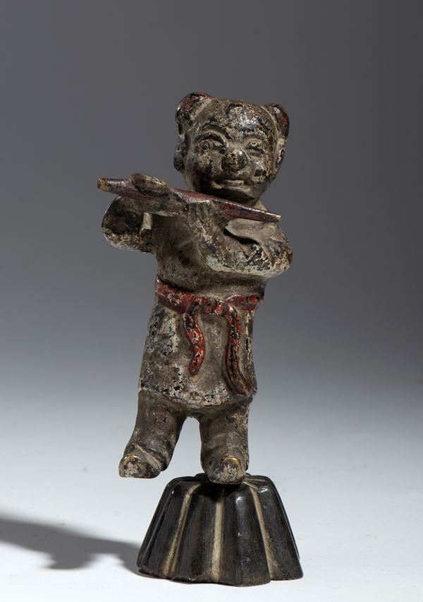 Bronze figure of a child, China