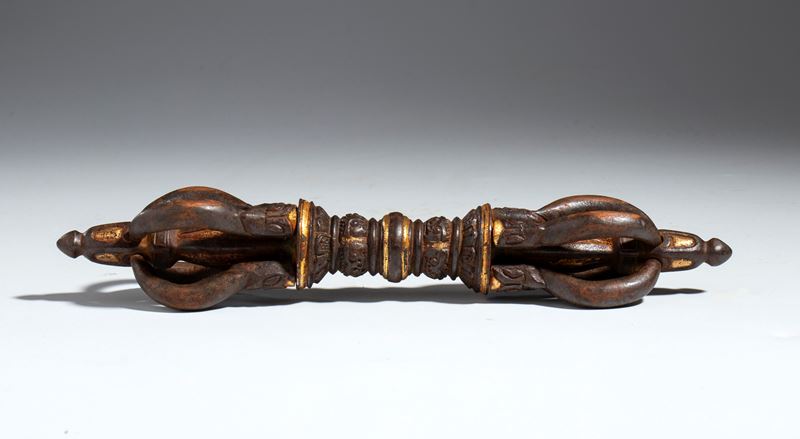 Vajra in rame, Tibet, XX secolo