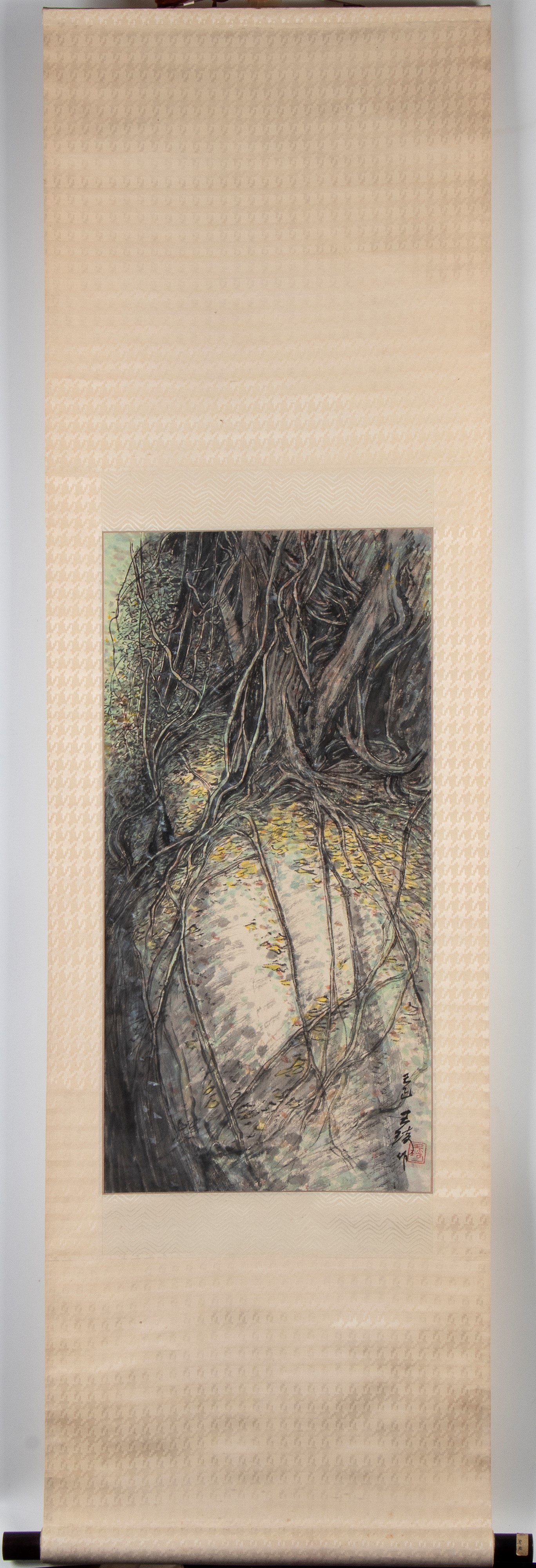 Litografia DI Wang Qi (4 gennaio 1918 - 7 dicembre 2016)