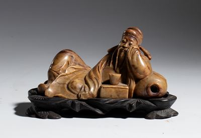 Figura di Shou Shan in pietra, Cina, XX secolo
