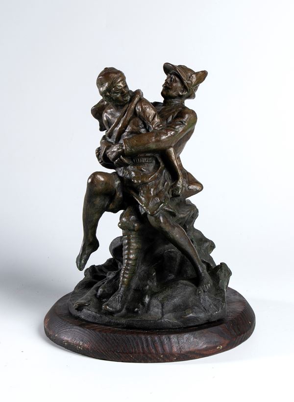 Alpino in lotta con indigeno