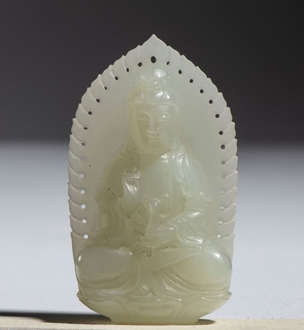 Jade figure of Guang Yin, China