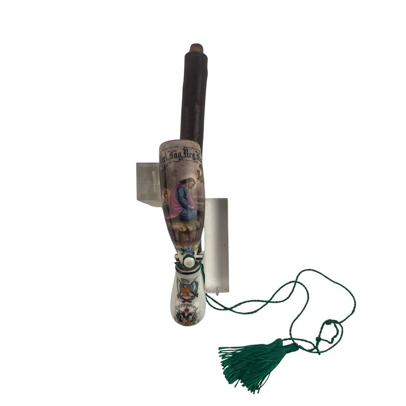 Austria, Impero, Pipa da Congedante con Scena Religiosa del K.K. Tirol Jager Regiment Kaiser Fran...