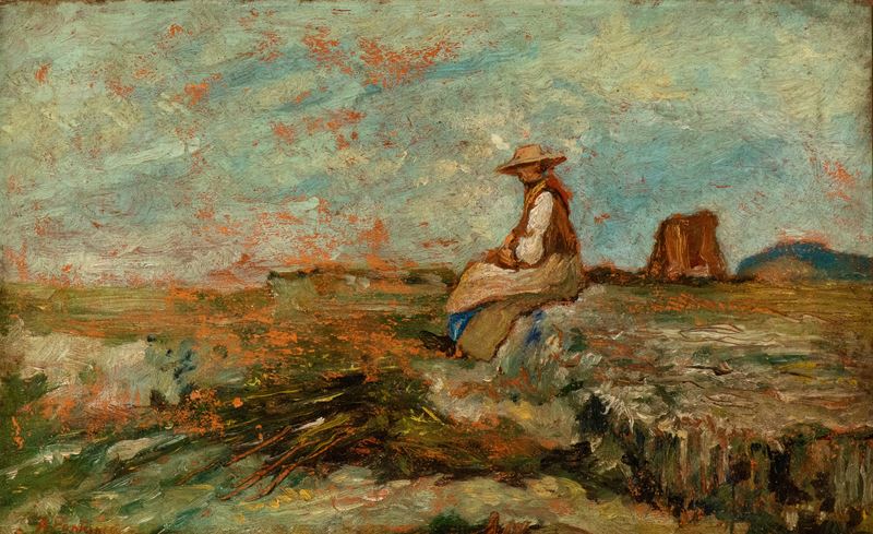 Bozzetto per il quadro "L' attesa"