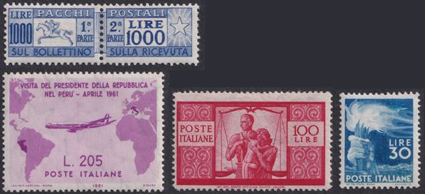Republic - Complete collection from 1945 to 2000 with Gronchi and Cavallino MNH