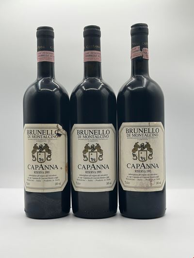 Brunello Di Montalcino Riserva Capanna, Tuscany 1995, 3 Bot