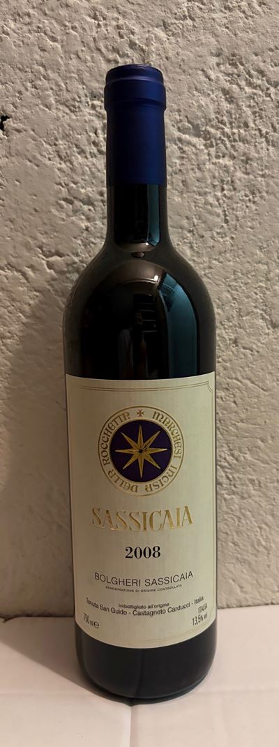 Sassicaia, Tuscany 2008 - 1 Bot