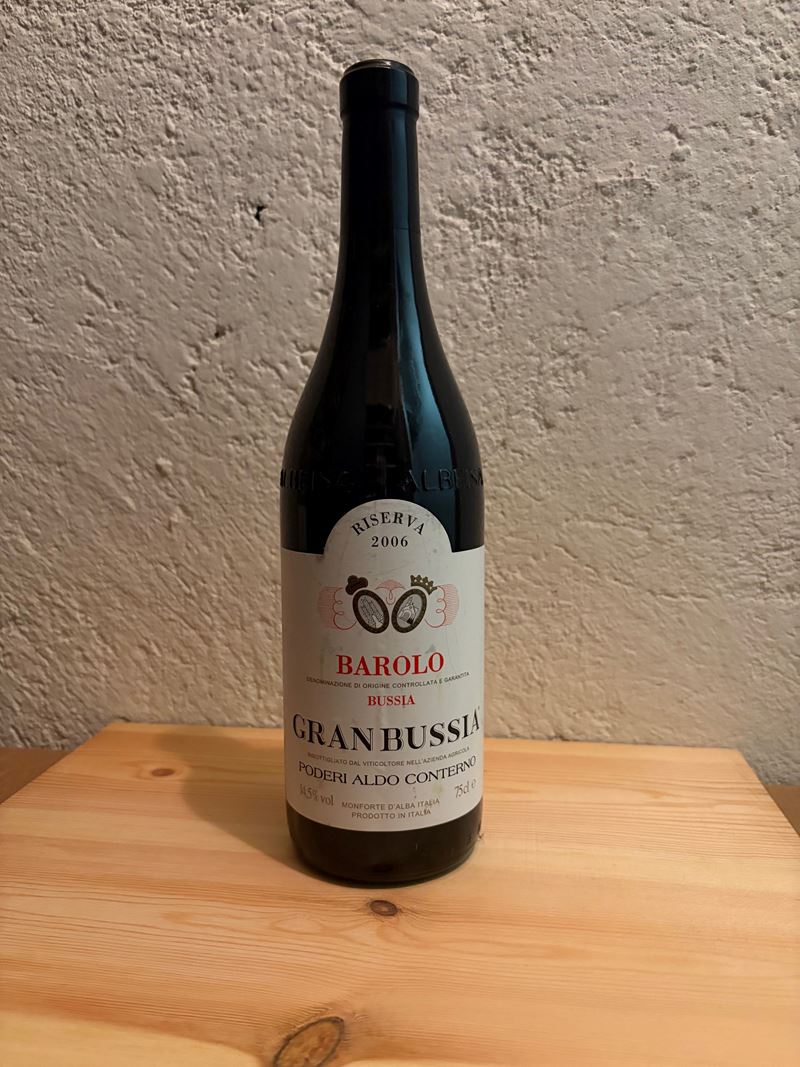 Barolo Riserva Granbussia Poderi Aldo Conterno