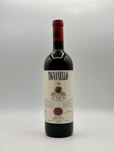 Tignanello Antinori, vino rosso, Tuscany, 1981