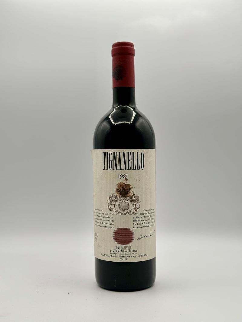 Tignanello Antinori, vino rosso, Tuscany, 1981