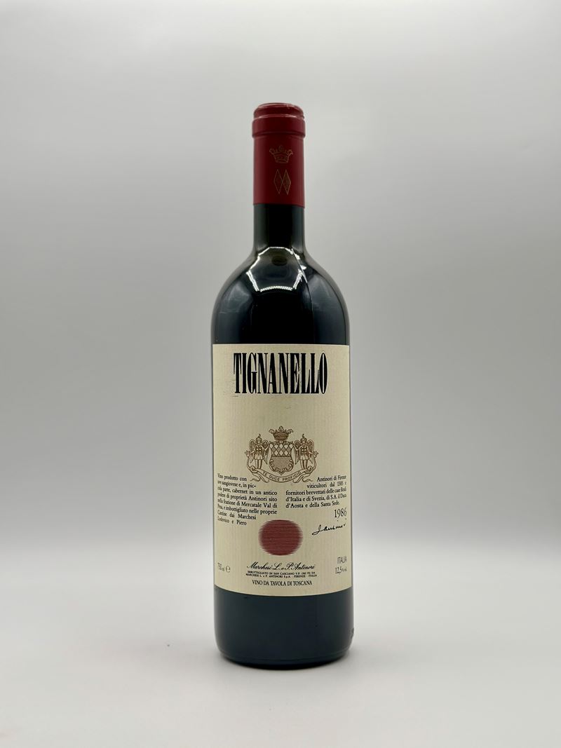 Tignanello Antinori, Vino rosso della Toscana del 1986