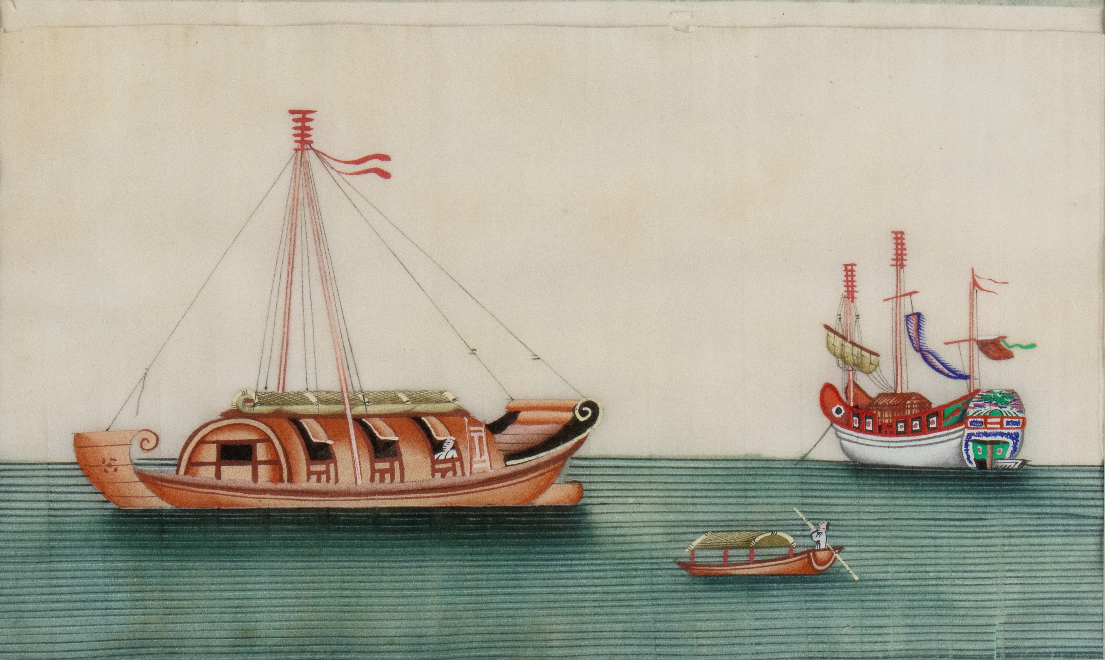 Dipinti cinesi su carta di riso, dinastia Qing (1644-1911)