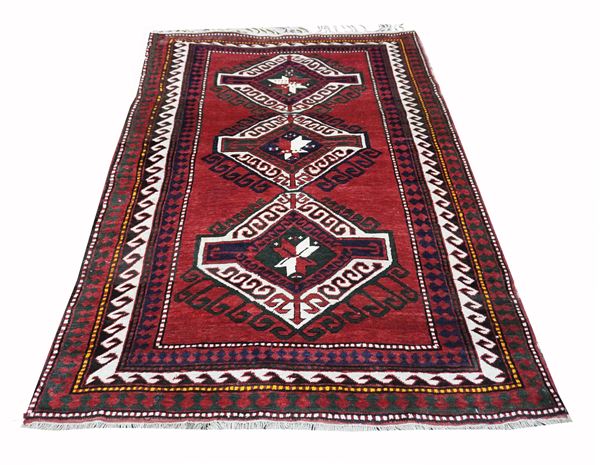 A powerful Kazak rug