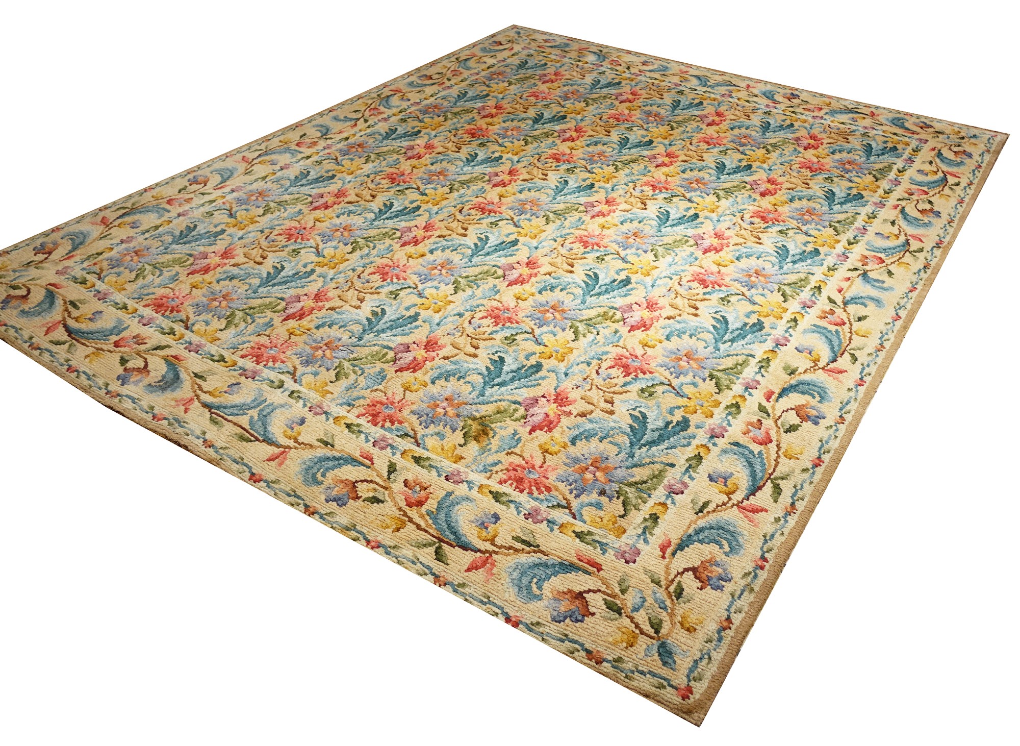 Tappeto Savonnerie floreale