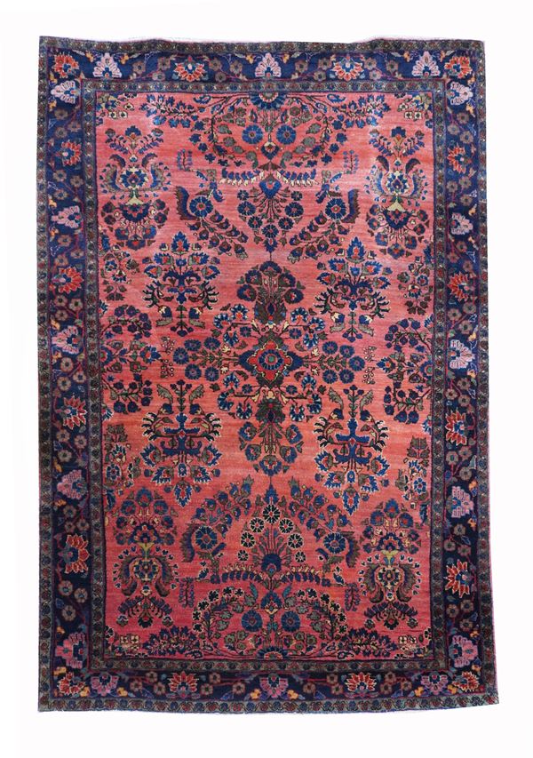 A Sarouk rug with kork wool pile