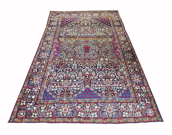A Kirman Laver prayer rug