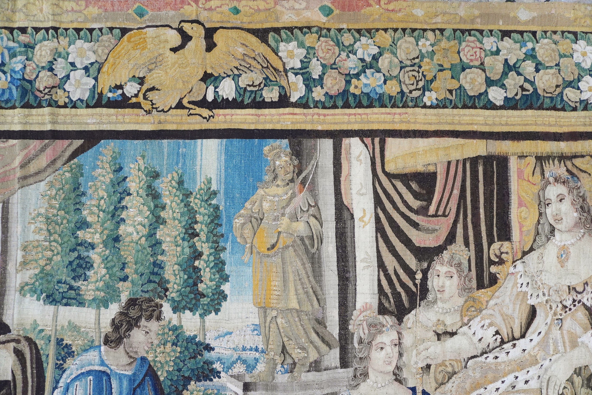 Arazzo raffigurante “il banchetto di Cleopatra”, Manifattura di Aubusson-Felletin