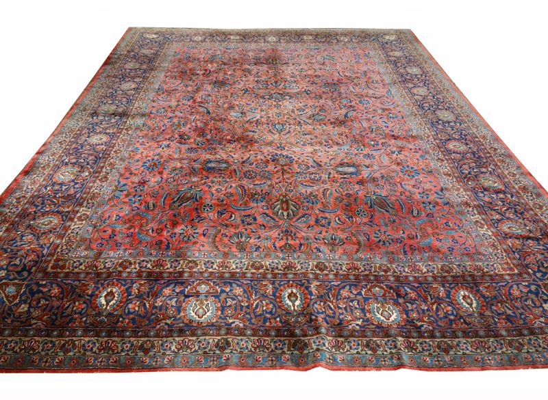 Tappeto Kashan con lane Kork Manchester