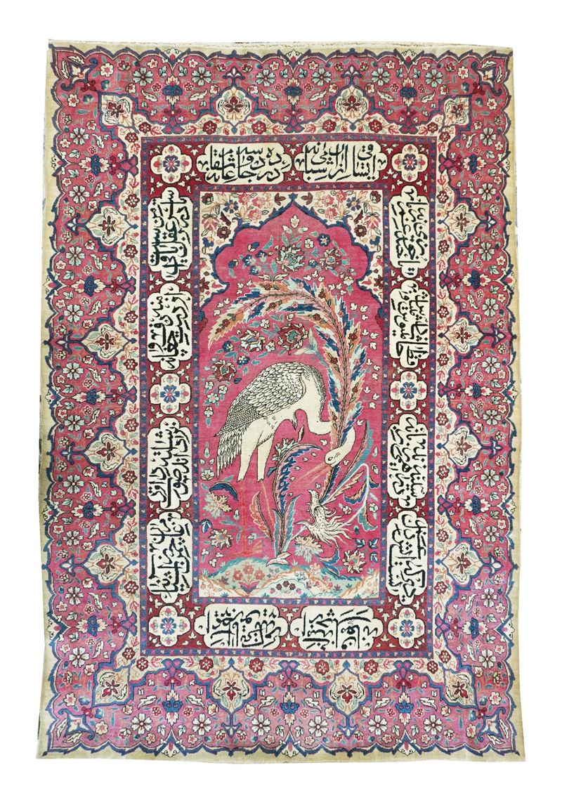 Tappeto Kirman Laver figurato