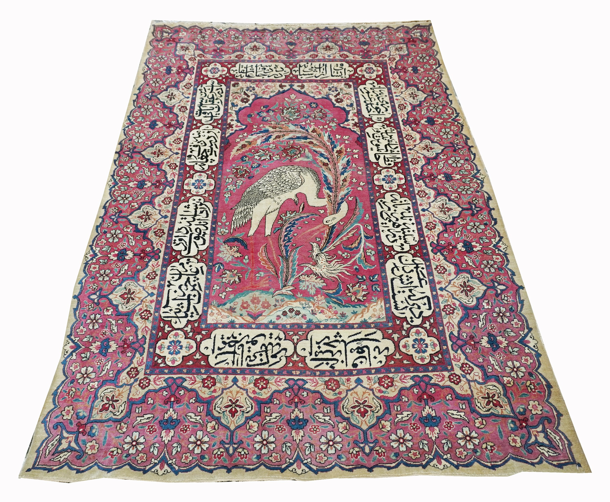 Tappeto Kirman Laver figurato