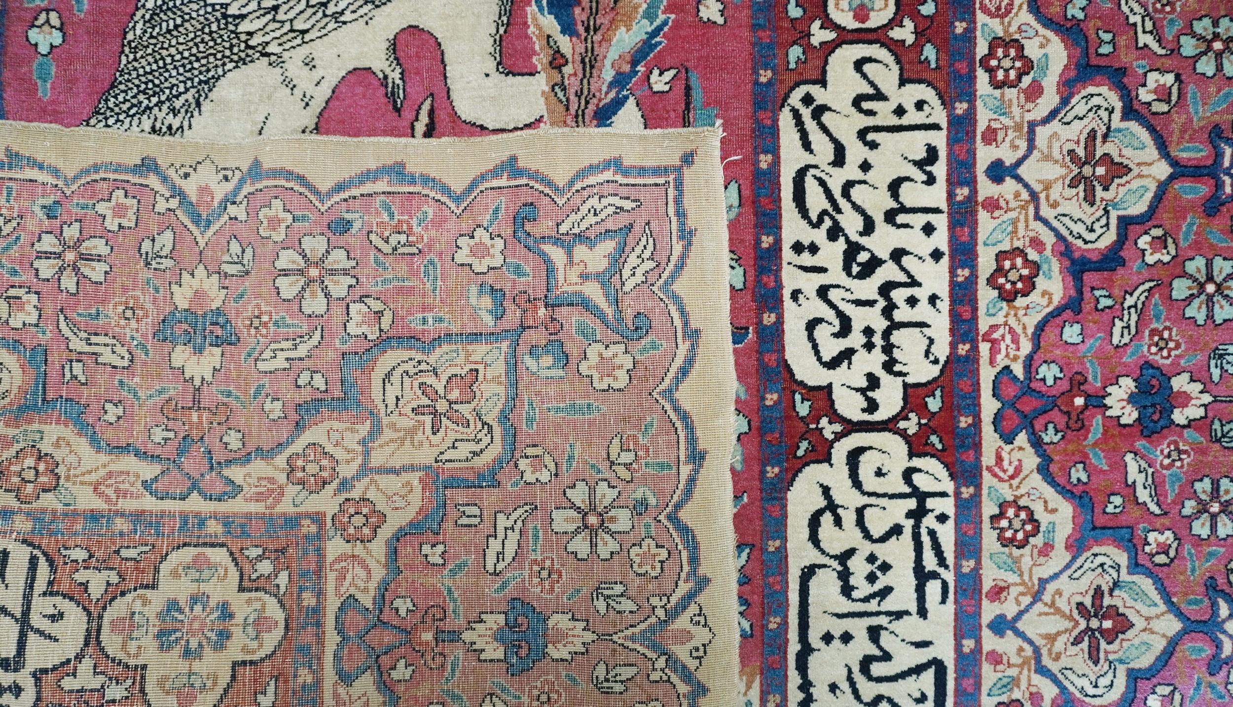 Tappeto Kirman Laver figurato