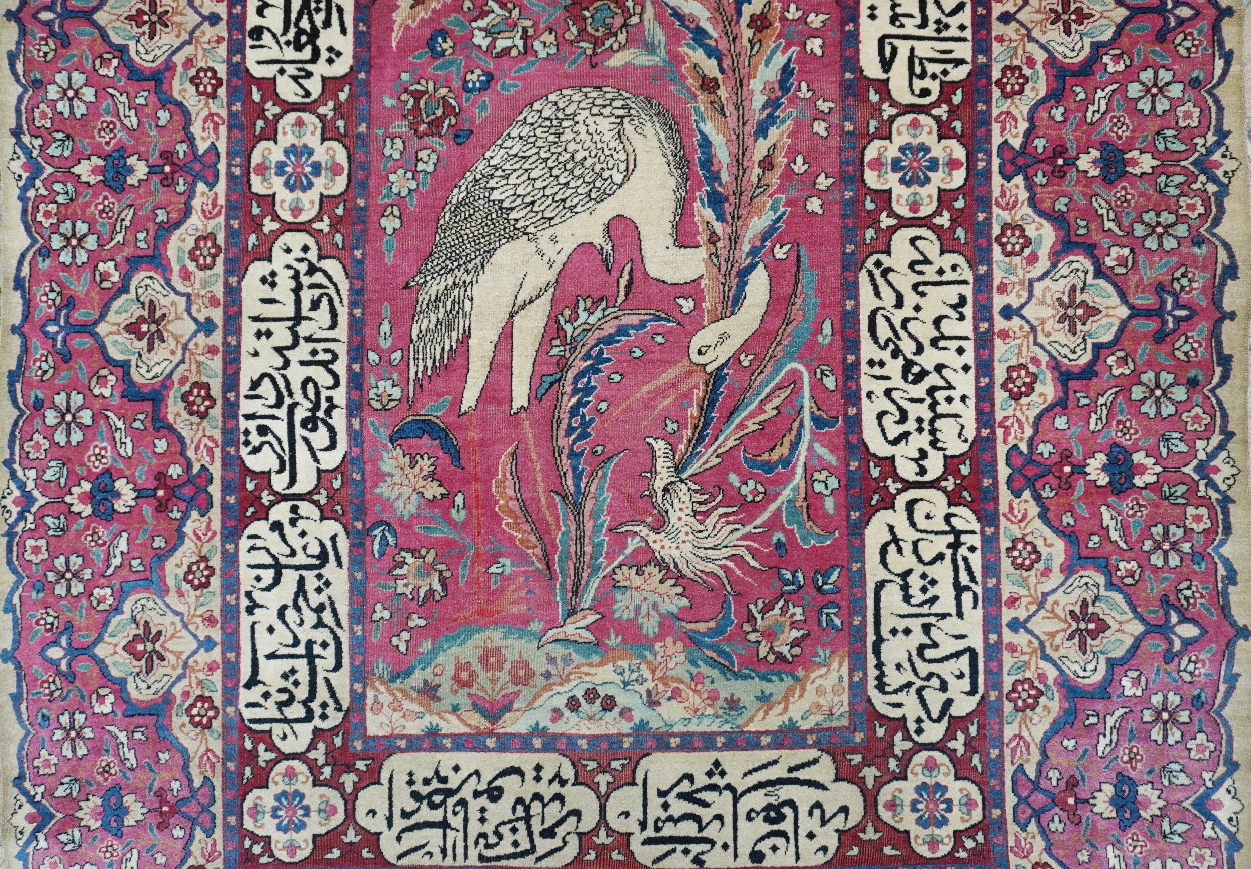 Tappeto Kirman Laver figurato