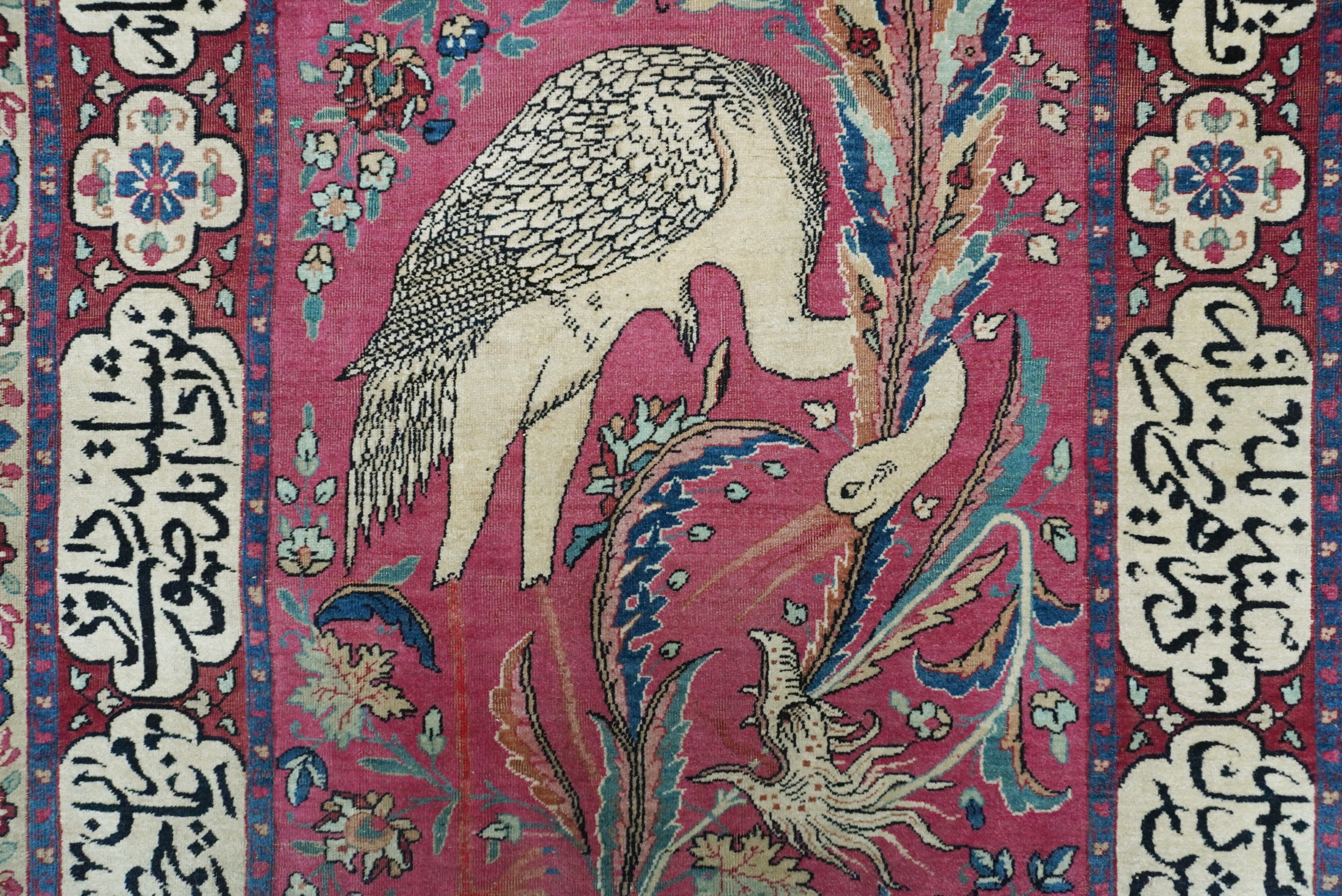 Tappeto Kirman Laver figurato