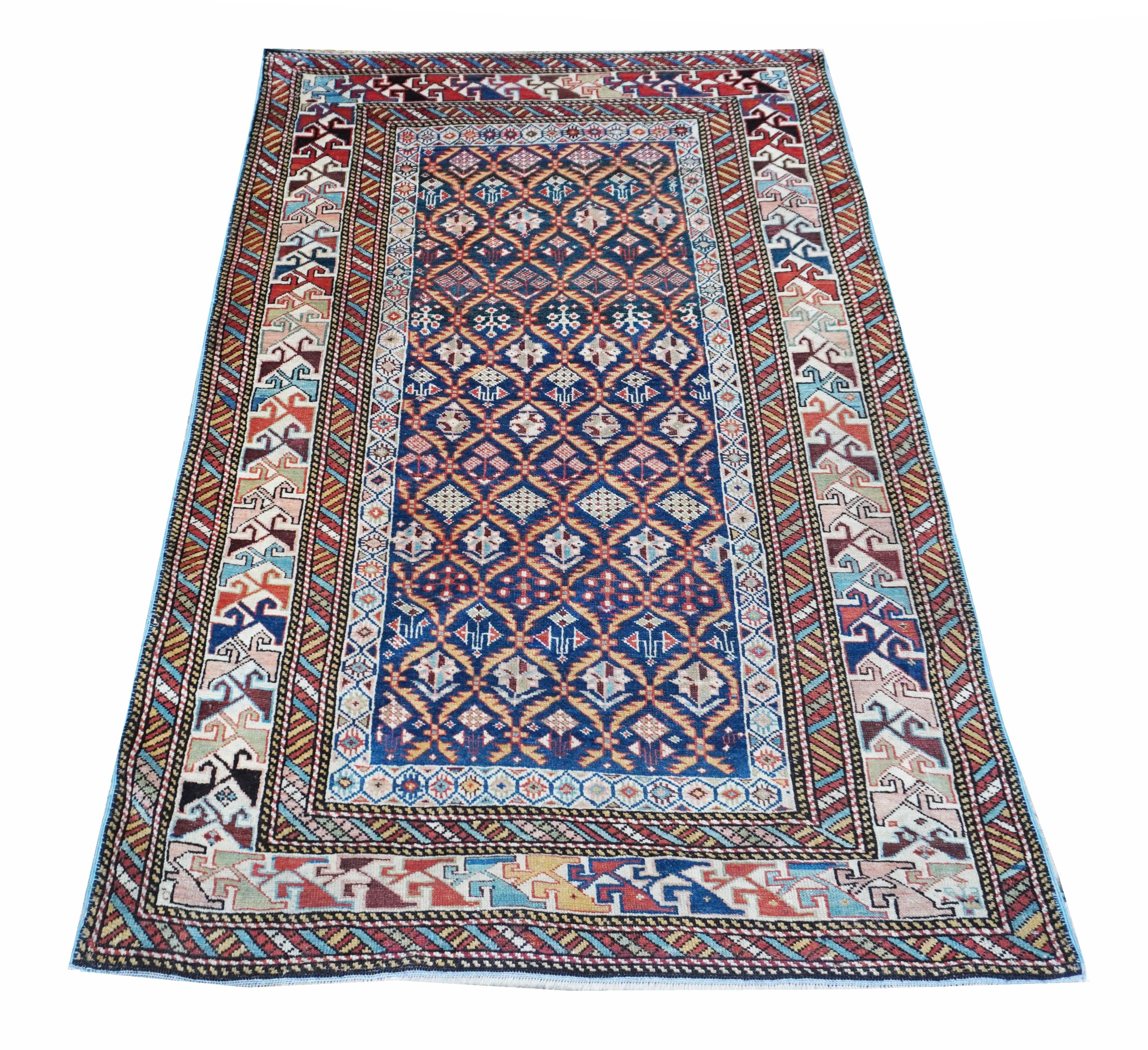 Tappeto Shirvan a reticoli