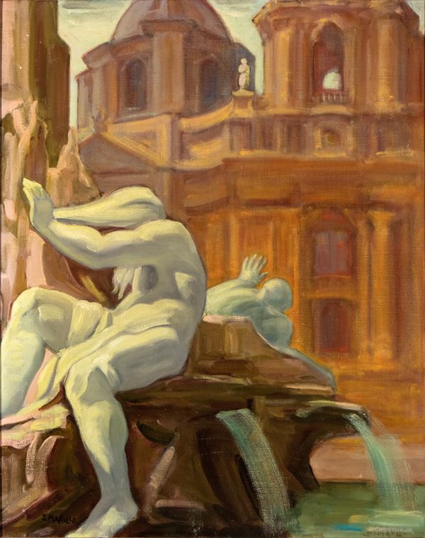 ISABELLA MARULLO - Detail of the Quattro Fiumi fountain