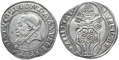 Sisto IV, Grosso pontificio di Roma (1471–1484), Ag