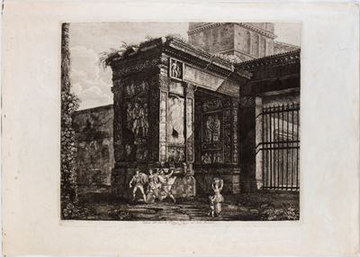Veduta dell’Arco di Settimio Severo nel Foro Boario
