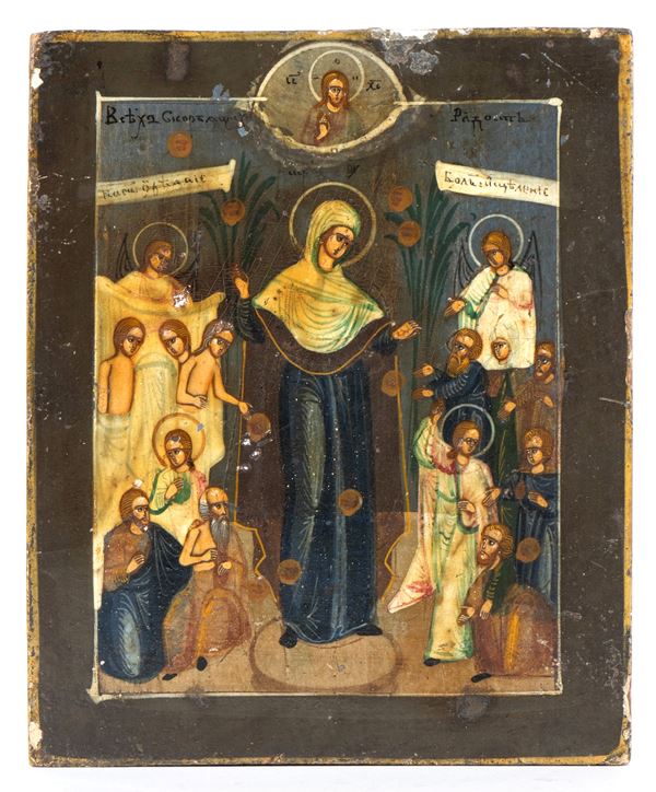 Icona russa raffigurante la Madre di Dio 