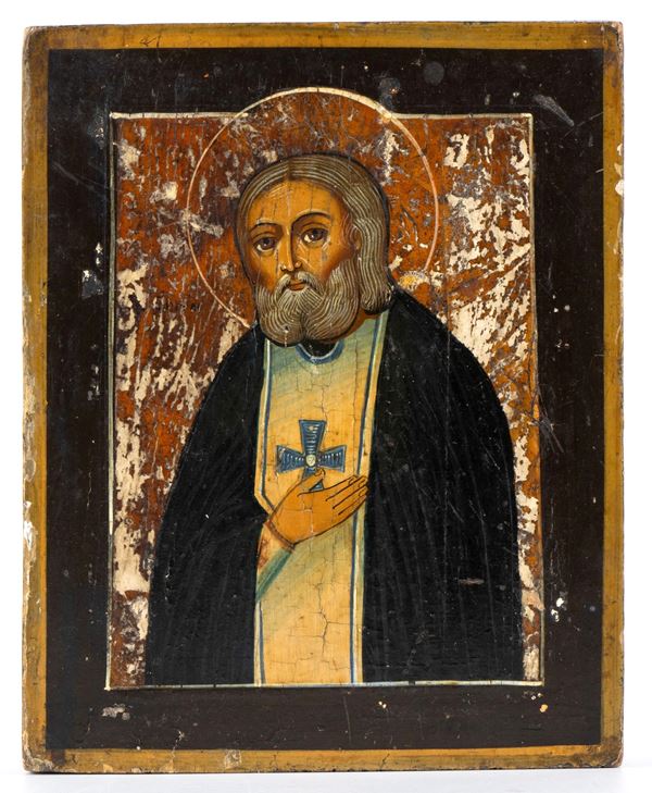 Icona russa raffigurante San Serafino di Sarov 