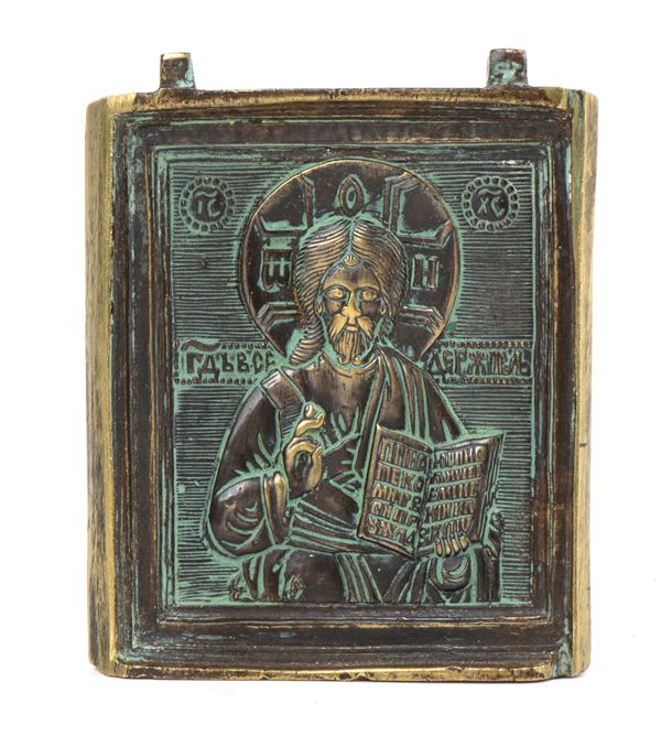 Travel icon depicting Christ Pantocrator