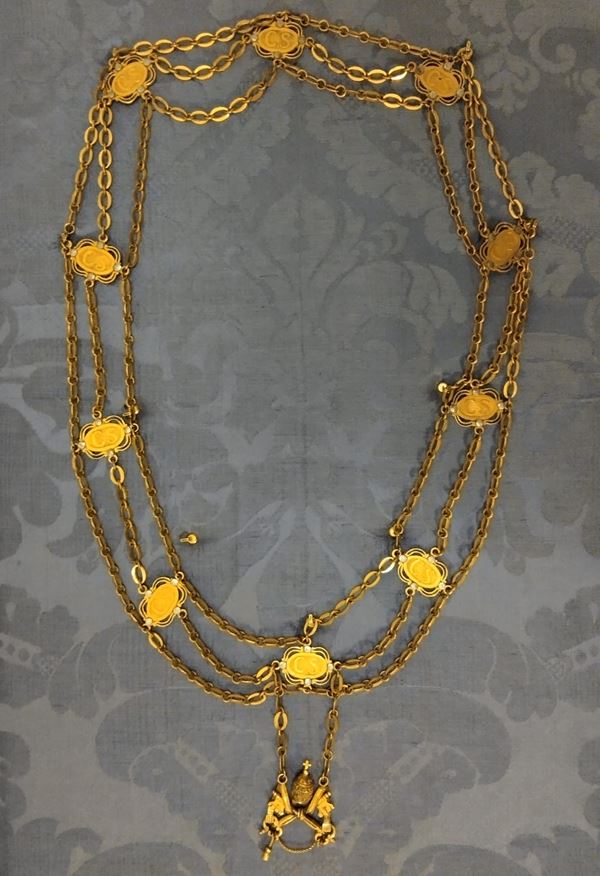 Antico collare da Cameriere Segreto di Sua Santità