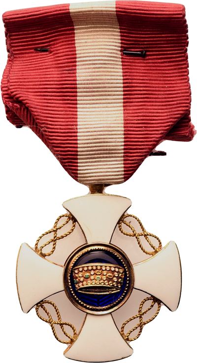 Italia, Regno, Ve II, Ordine della Corona, Insegna di Cavaliere in Oro