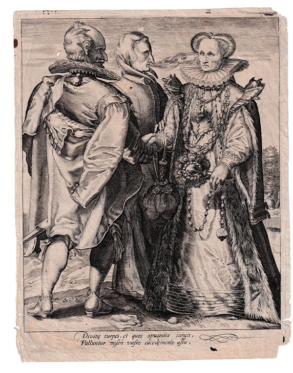 Hendrik Goltzius - Matrimonio basato sulla ricchezza