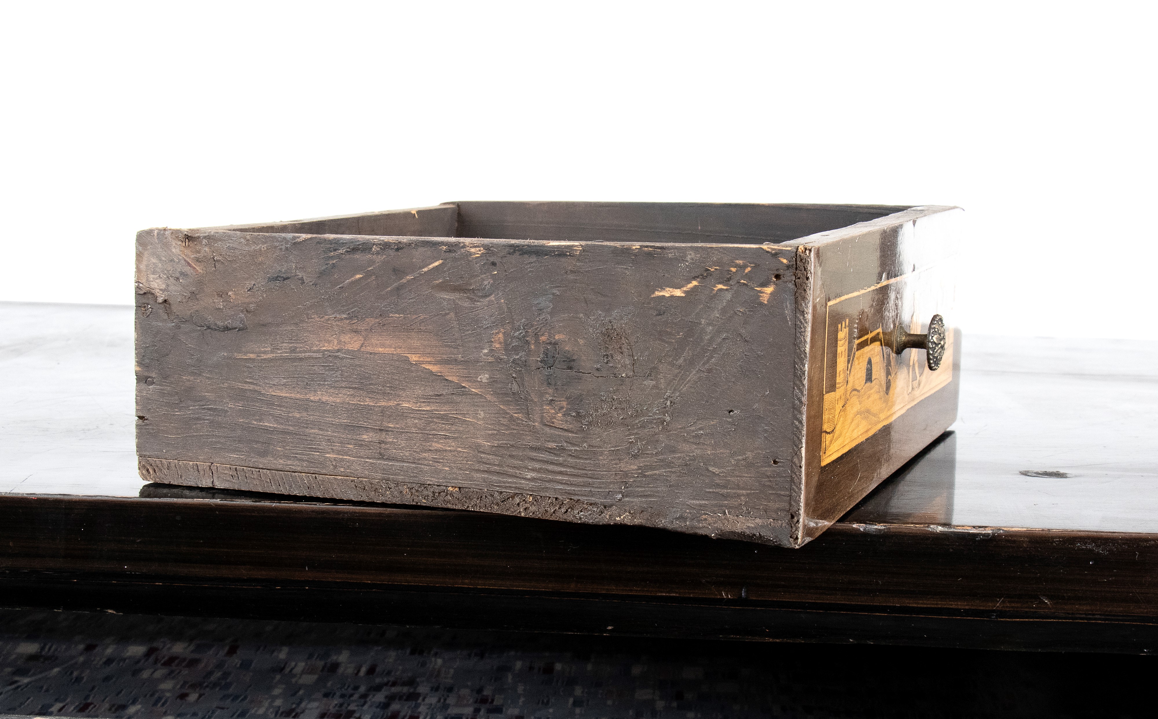 Secretaire a ribalta intarsiato