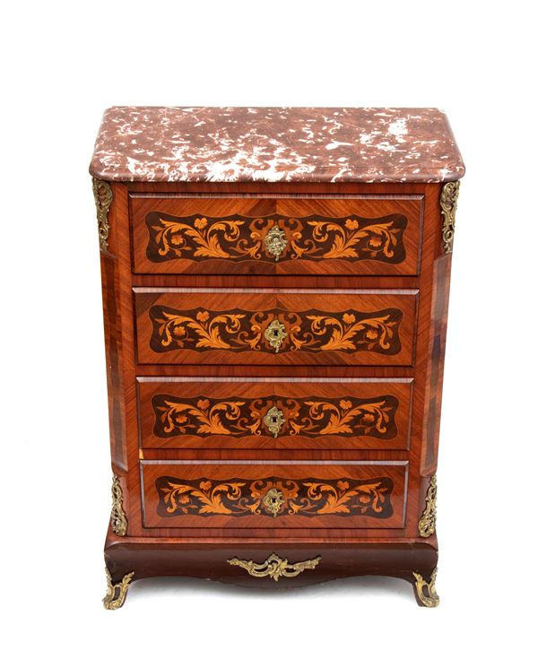 Inlaid chest of drawers Napoleon III