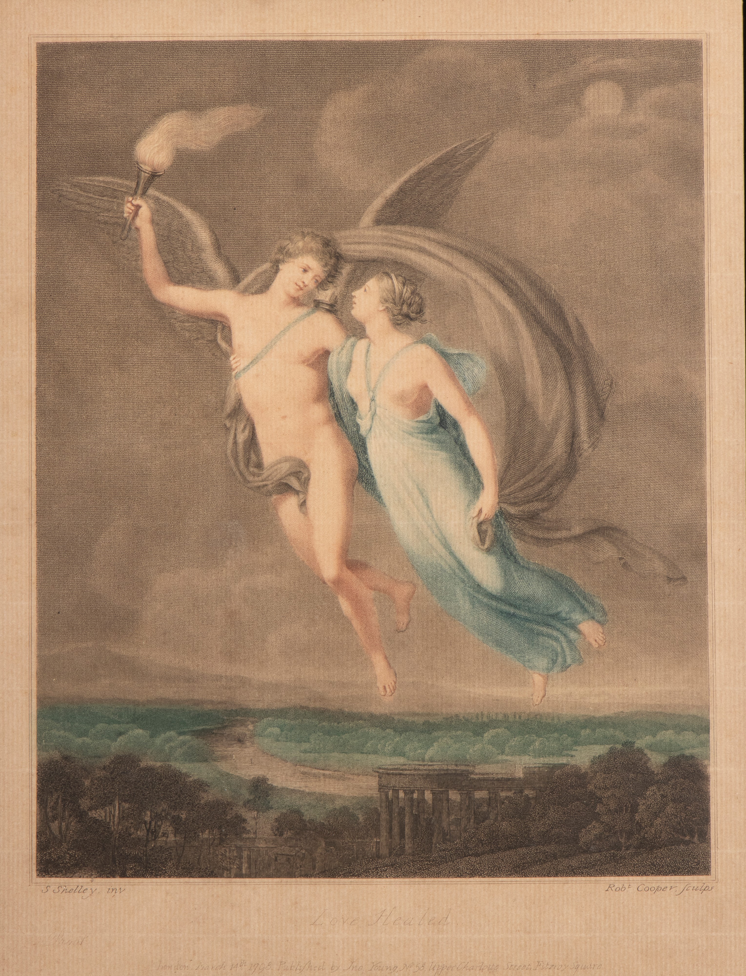 Robert Cooper - Coppia di stampe allegoriche su carta, XVIII secolo