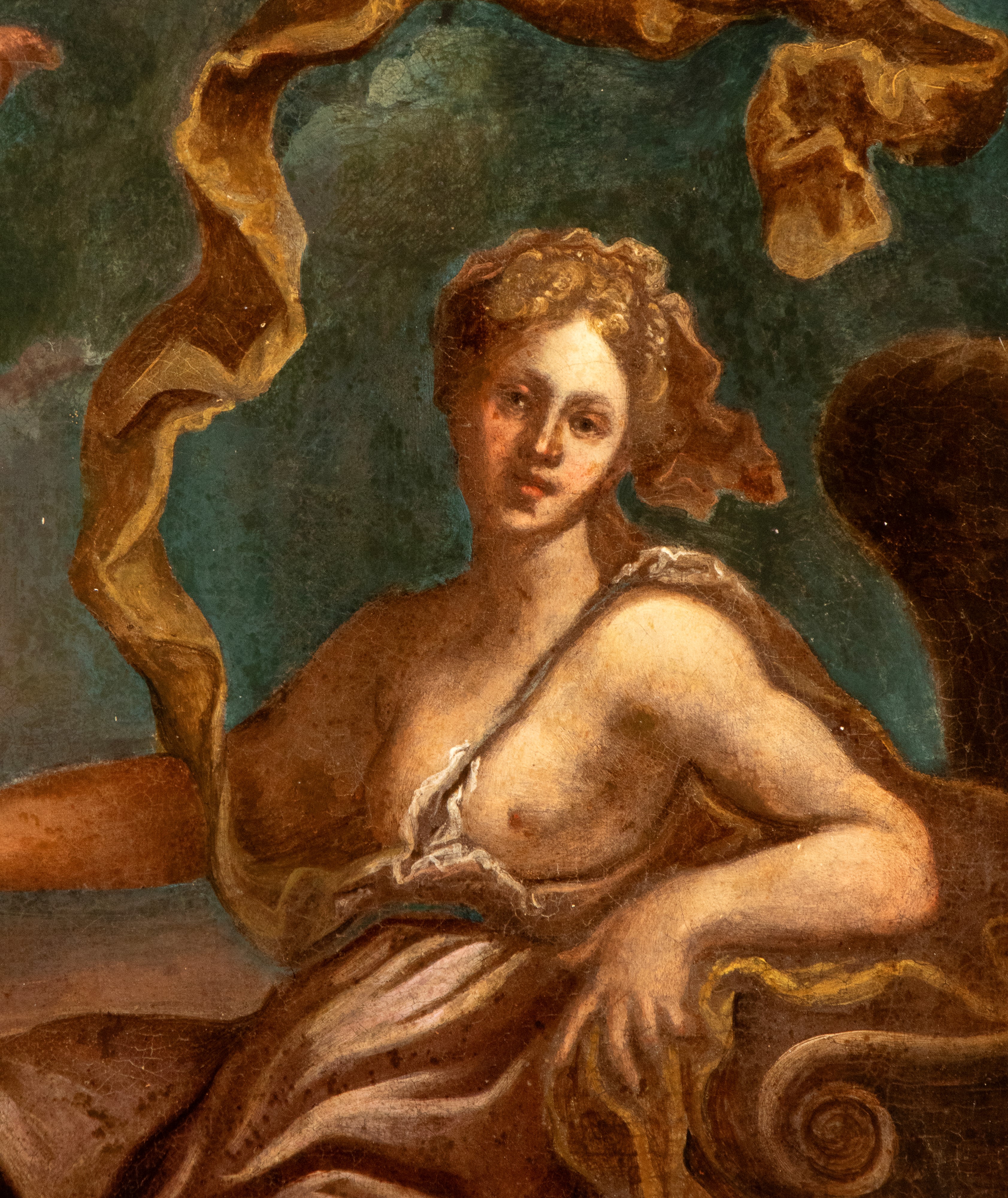 Scuola napoletana del XVIII secolo, Trionfo di Galatea, olio su tela