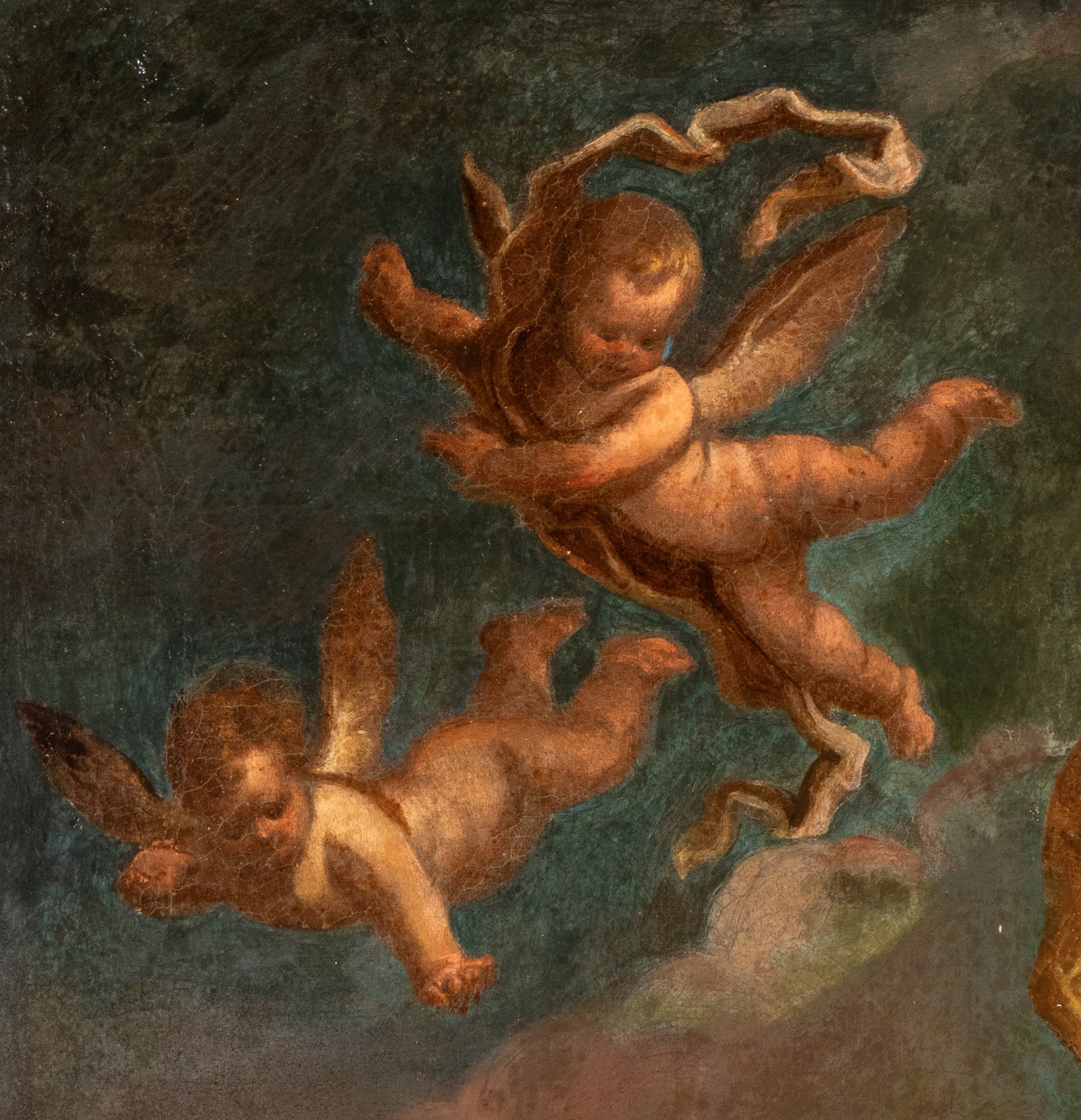 Scuola napoletana del XVIII secolo, Trionfo di Galatea, olio su tela