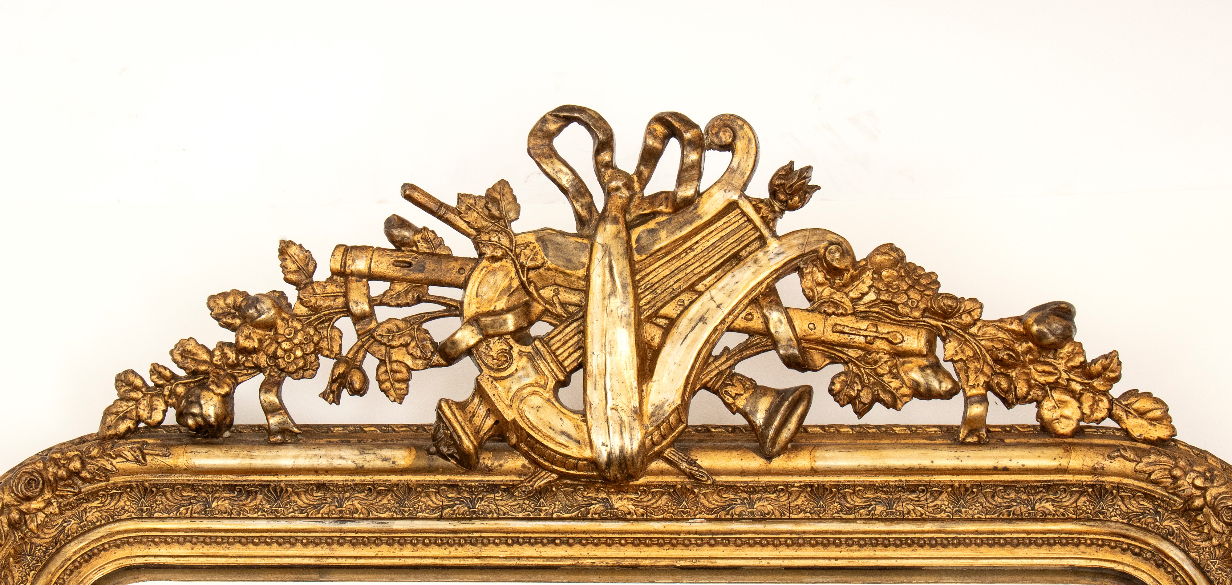 Specchio in legno dorato, stile Luigi XVI, Francia, XIX secolo